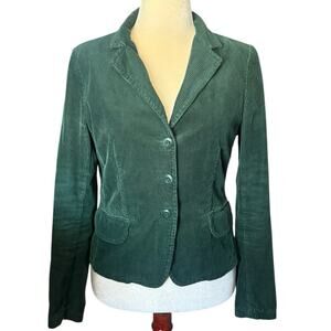 MaxMara Weekend Green Corduroy Blazer/Jacket - Size 12